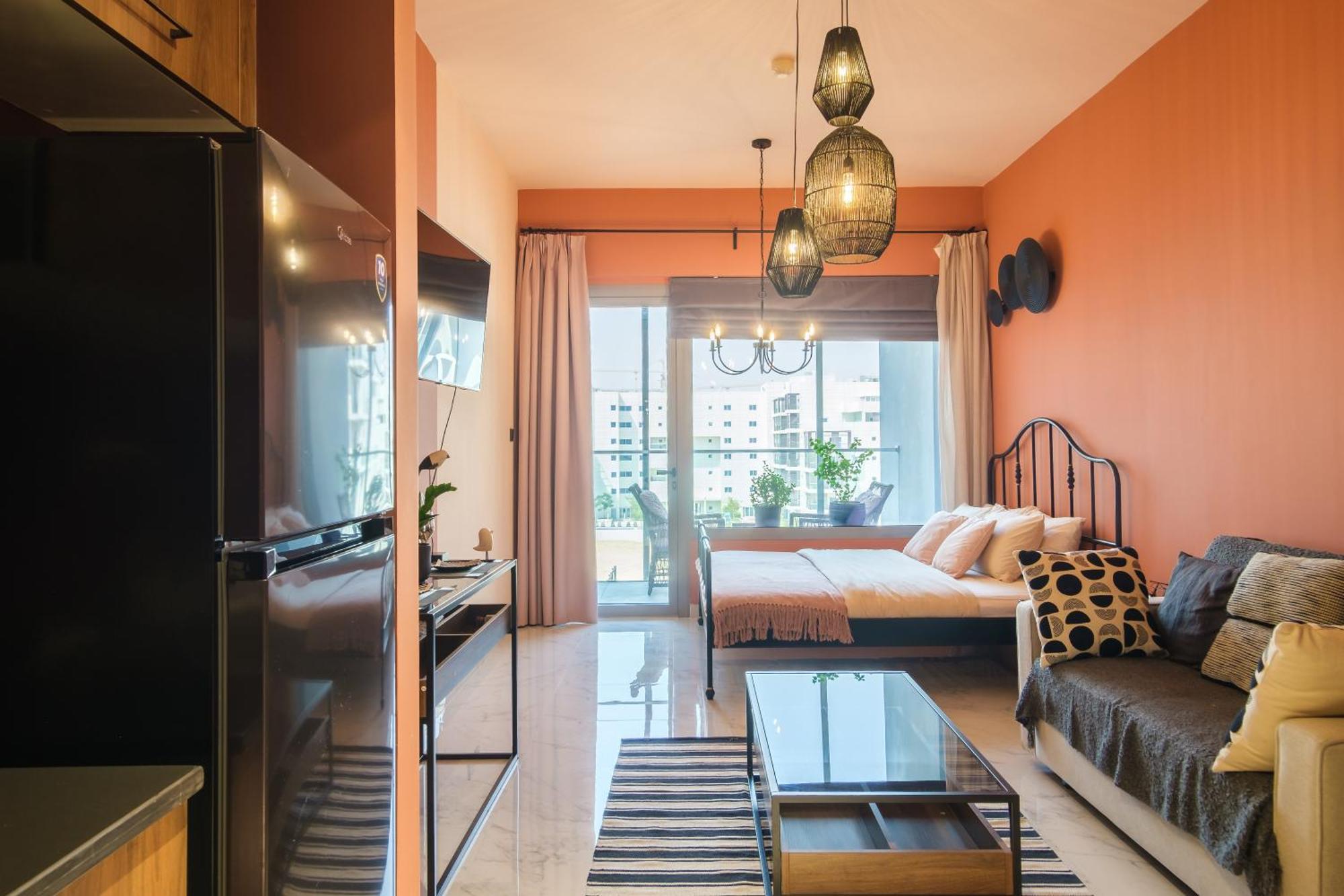 Poolside Charm Apartment Abu Dhabi Bagian luar foto